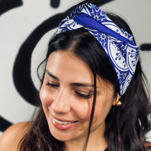 Load image into Gallery viewer, Palermo Headbands ( Mosaic with Blue )
