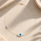 Mykonos Evil Eye Choker Necklace