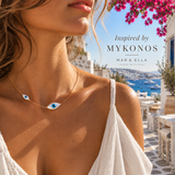 Mykonos Evil Eye Choker Necklace