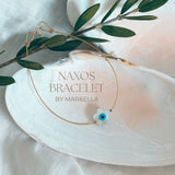 Flower Bracelet with Lucky Eye