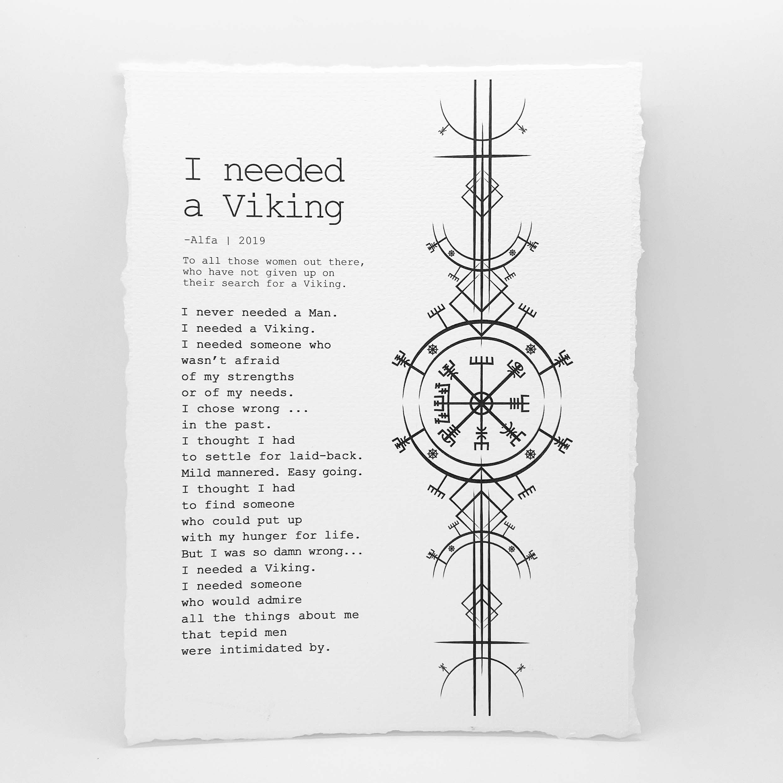 Motivational Poem, I needed a Viking