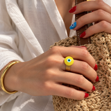 Nazar Ring Yellow
