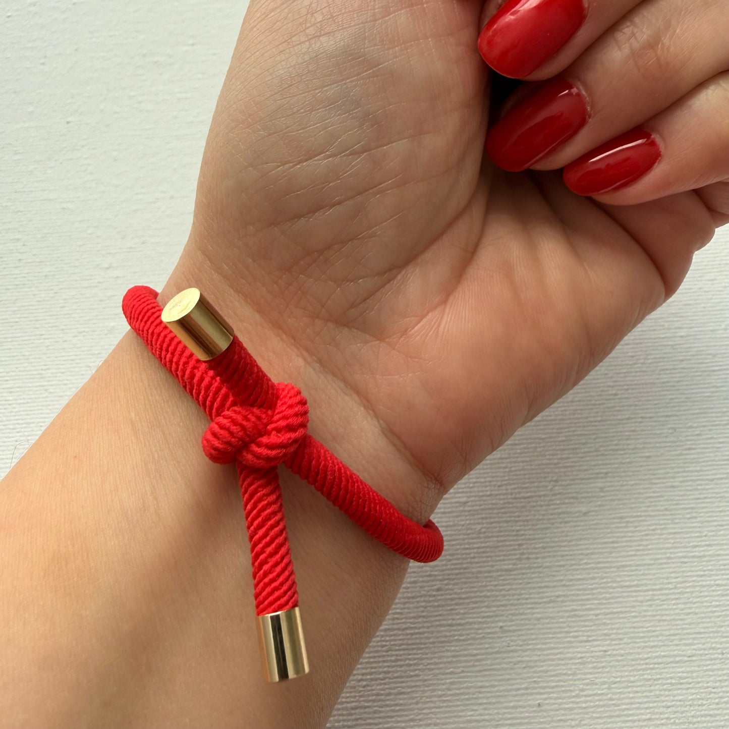 Murano Evil Eye Adjustable Red Bracelet / Hair Tie – Handmade Protective Charm