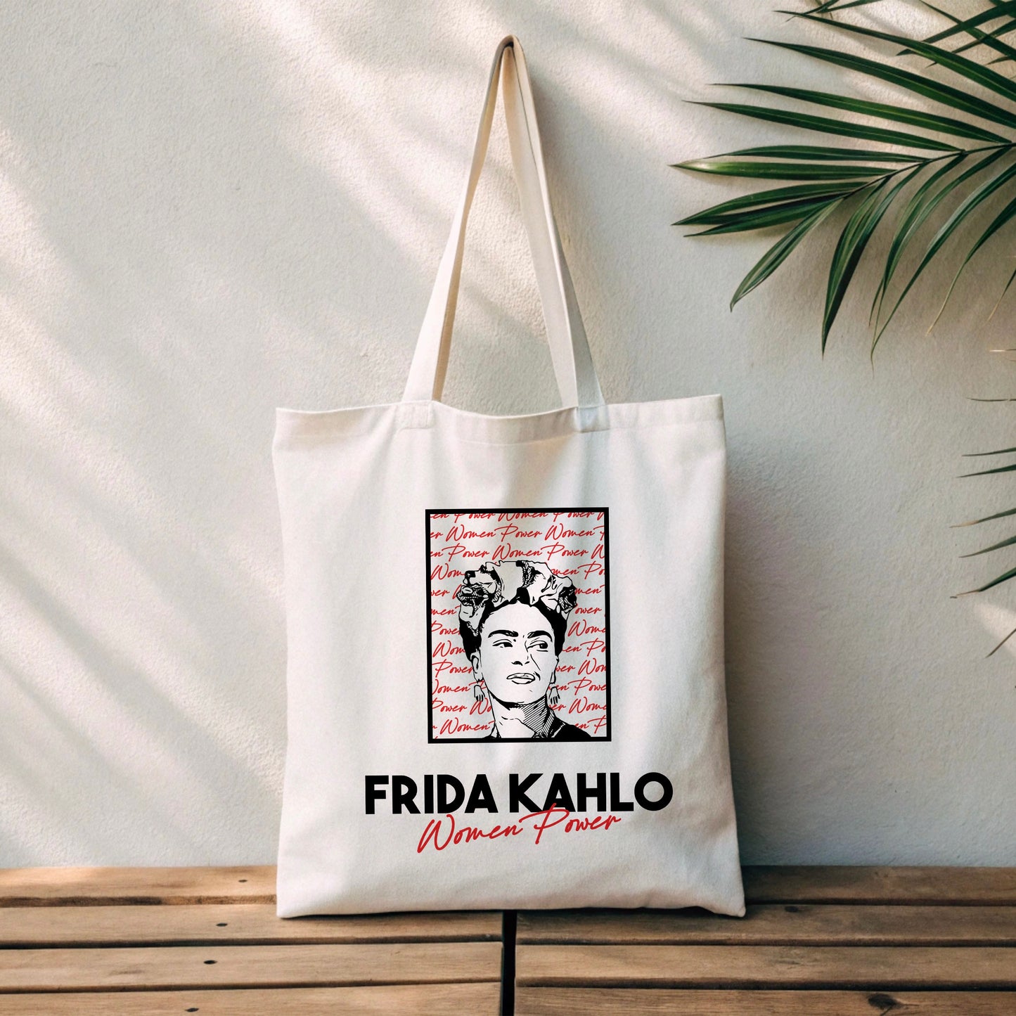 Frida Kahlo Women Power Canvas Tote Bag