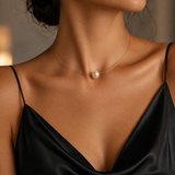 Floating Freshwater Pearl Necklace – 14K Gold Filled