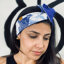 Load image into Gallery viewer, Palermo Headbands ( Koi with Blue )
