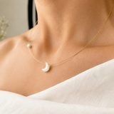 Milos Crescent Moon Choker