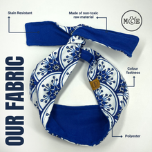 Load image into Gallery viewer, Palermo Headbands ( Mosaic with Blue )
