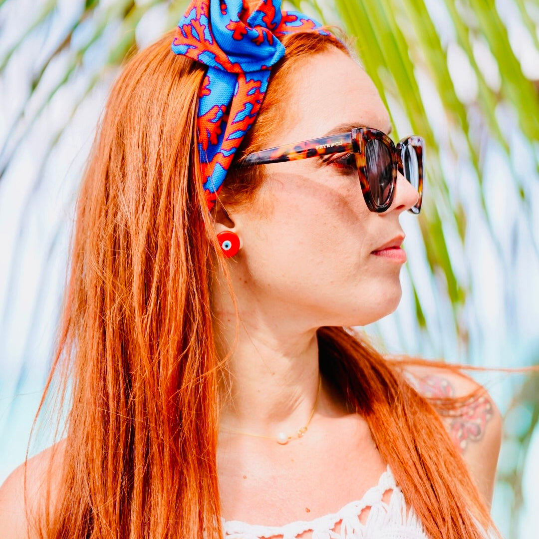 Palermo Headbands ( Coral with Orange )