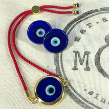Load image into Gallery viewer, Adjustable Lucky Eye Bracelet ( Red and Blue )
