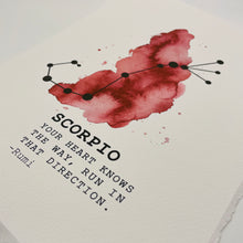 Load image into Gallery viewer, Scorpio Watercolor
