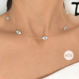 Multi Beads Mykonos Choker