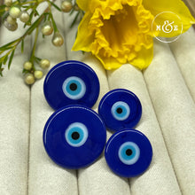 Load image into Gallery viewer, Murano Nazar Earrings ( Navy Blue )
