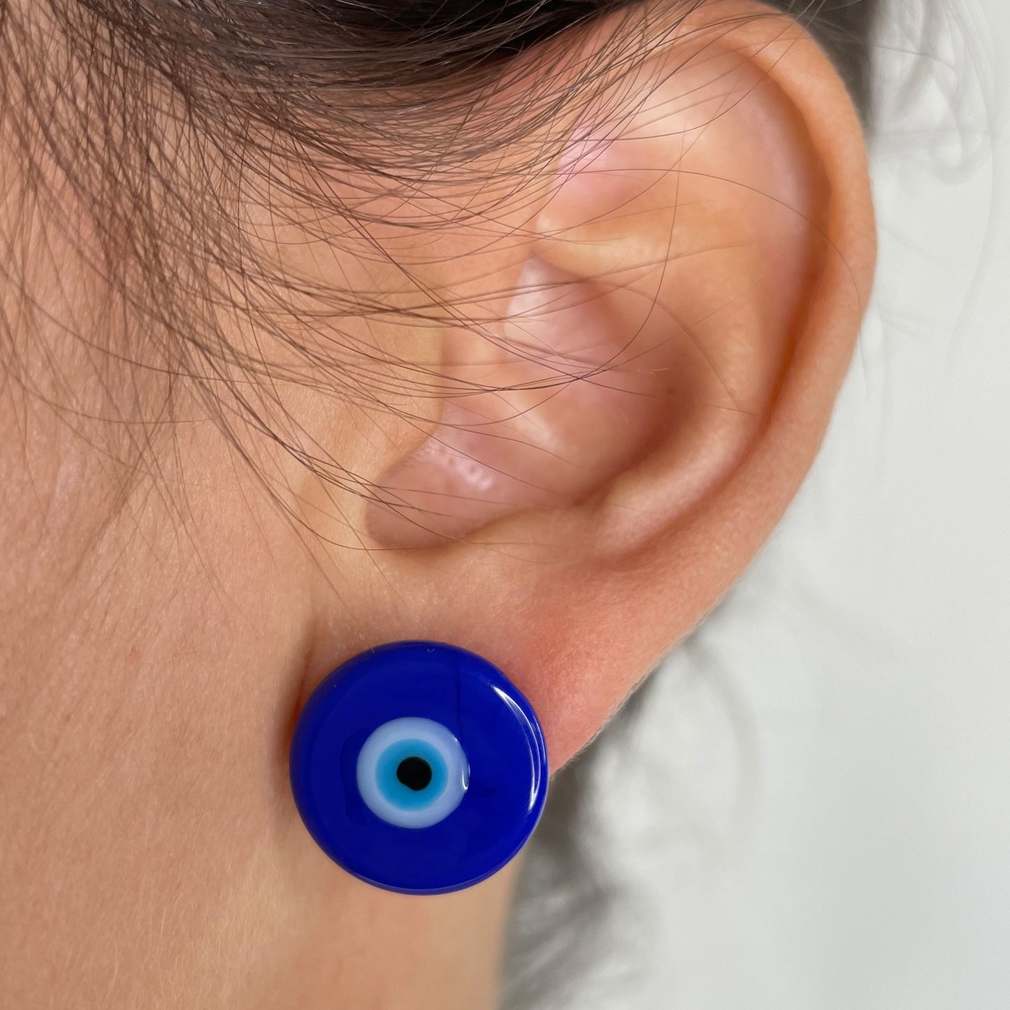 Murano Nazar Earrings ( Navy Blue )