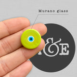 Murano Nazar Earrings ( Green )