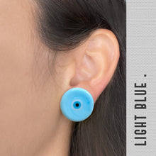 Load image into Gallery viewer, Murano Nazar Earrings ( Light Blue )
