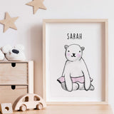 Custom Name Teddy Bear