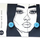 Murano Nazar Earrings ( Light Blue )