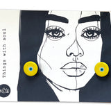 Murano Nazar Earrings ( Yellow )