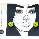 Murano Nazar Earrings ( Green )