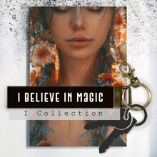 Load image into Gallery viewer, I believe in magic.Keychain
