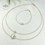 Minimalist Freshwater Pearls Bracelet