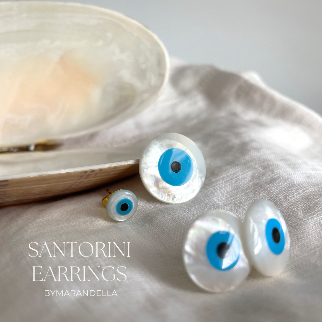 Santorini Earrings ( STUDS )
