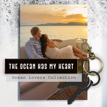 Load image into Gallery viewer, The ocean has my heart.Keychain
